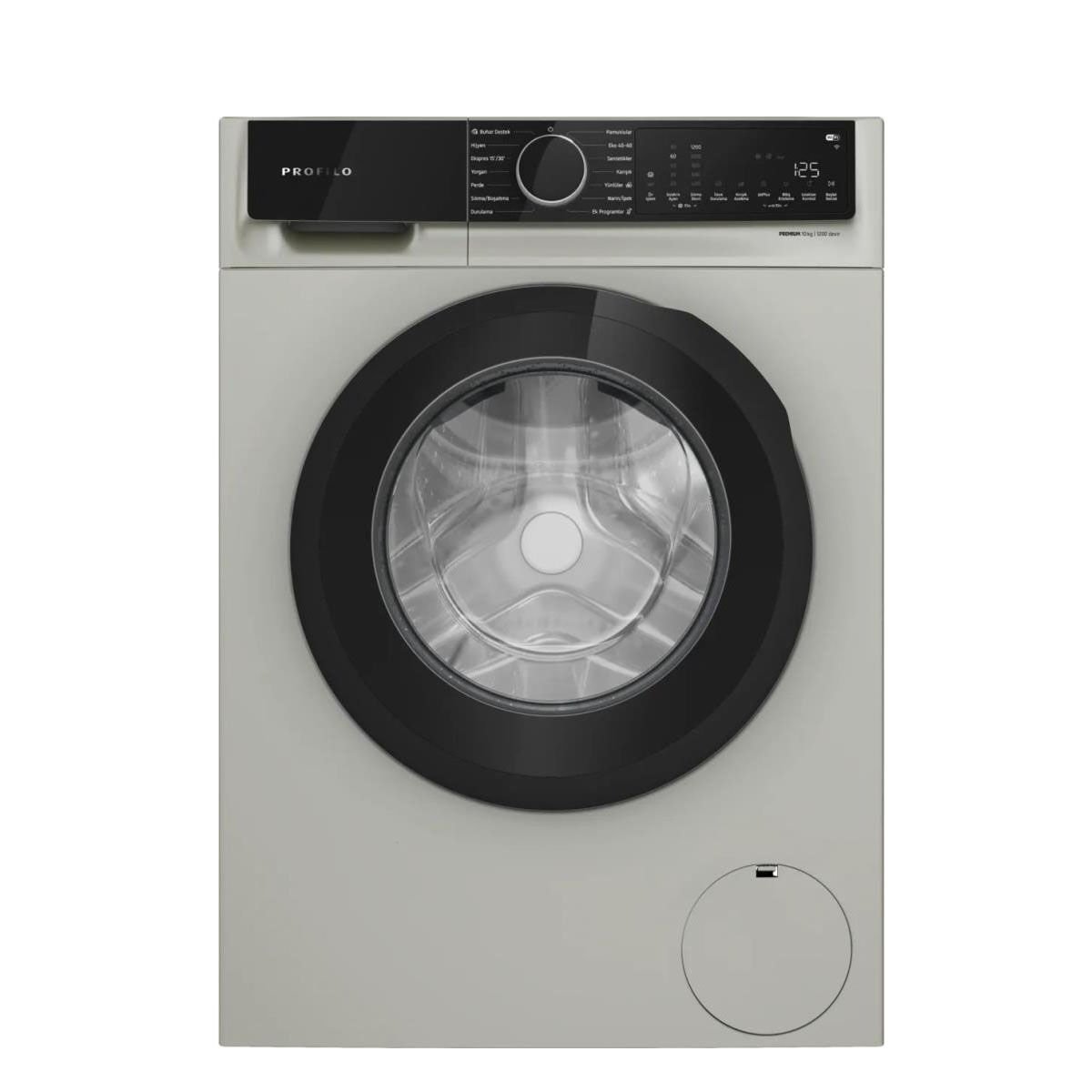 Profilo CGK252ZXTR Çamaşır Makinesi 10 kg 1200 Devir Gümüş