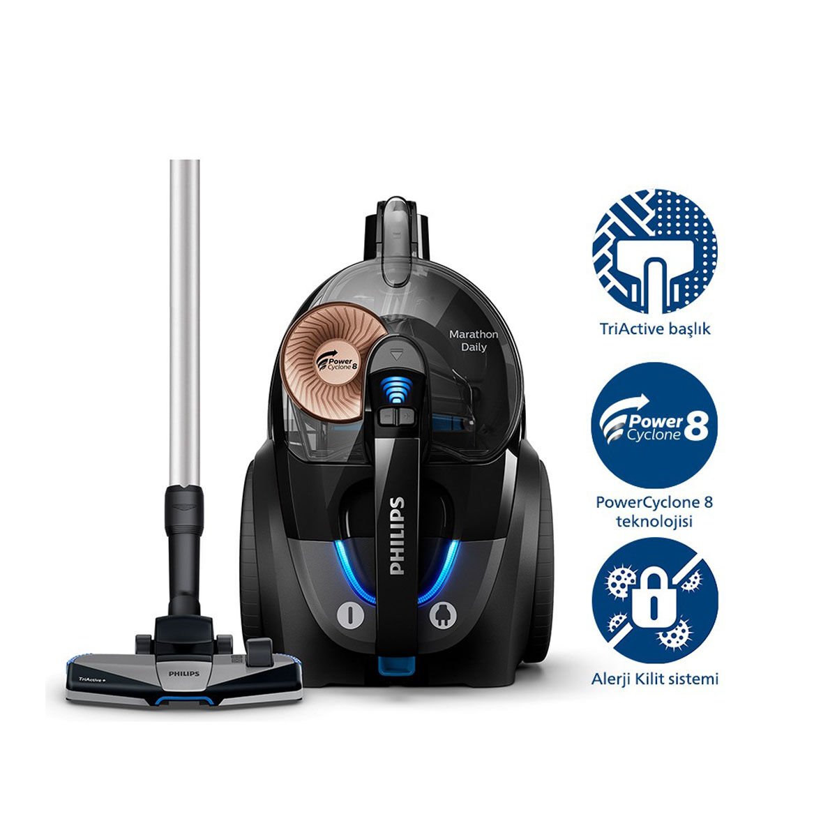 Philips XB7150 07 Marathon Daily 900 W Elektrikli Süpürge