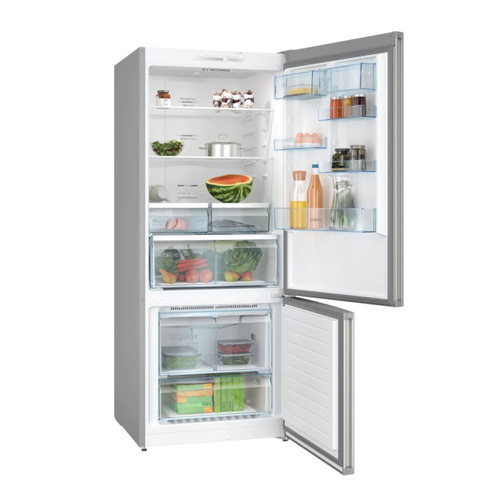 BOSCH KGN76VIE0N E Enerji Sınıfı 526 L Alttan Donduruculu NoFrost Buzdolabı Inox