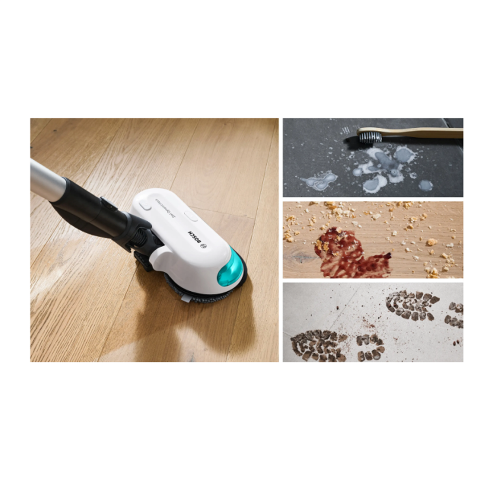 Bosch  BCS71HYG1 2'si 1 arada Süpürme ve Silme Unlimited 7 ProHygienic Aqua Beyaz