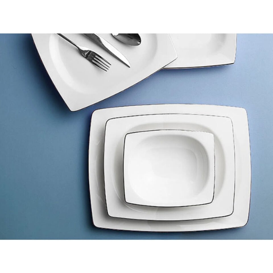 Porland Platin 57 Parça 12 Kişilik Yemek Takımı