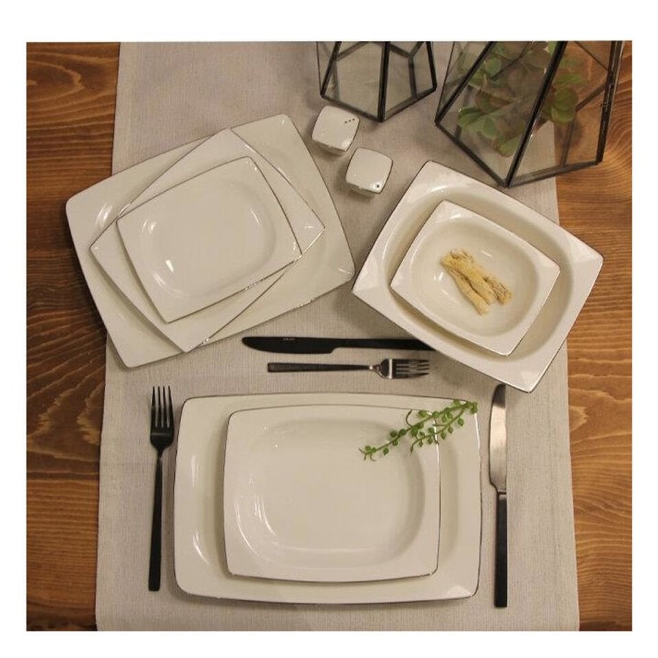 Porland Platin 57 Parça 12 Kişilik Yemek Takımı