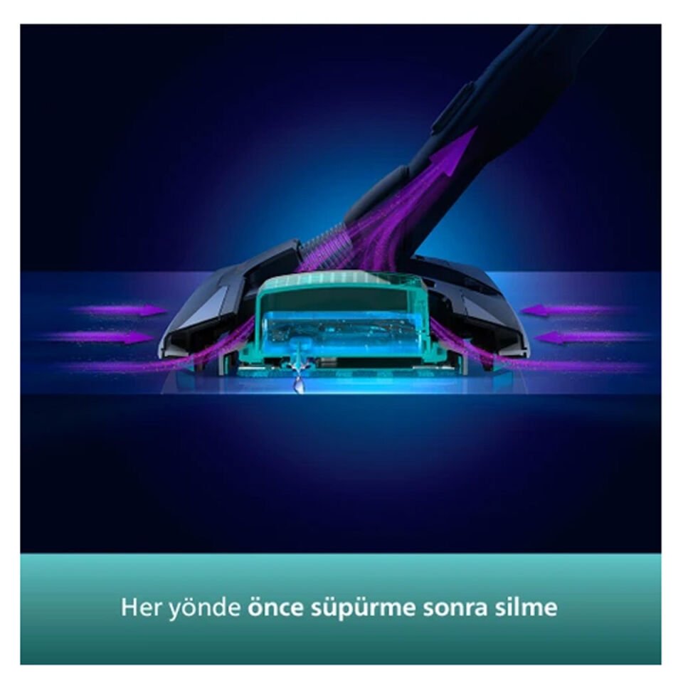 Philips XC8349/01 Aqua Plus Dikey Şarjlı Süpürge
