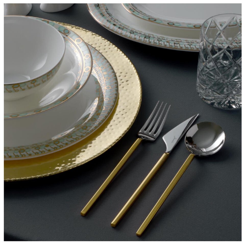 Jumbo 9100 Altın 12 Kişilik 84 Parça Çatal Kaşık Bıçak Takımı