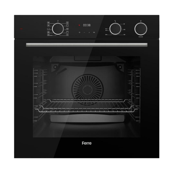 Ferre FryArt Steam Siyah Ankastre Set