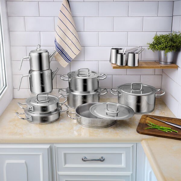 Aryıldız Vento Prestige Steel Kapak 20 Parça İdeal Set