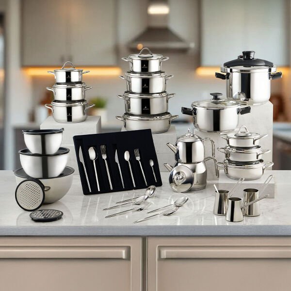 Aryıldız Solo 130 Parça Çelik Çeyiz Seti